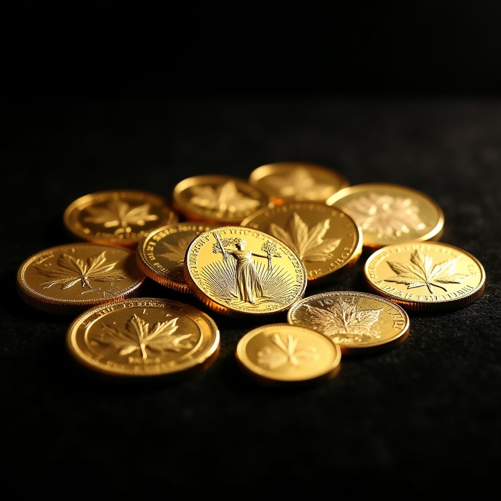 Selección de monedas de oro de inversión