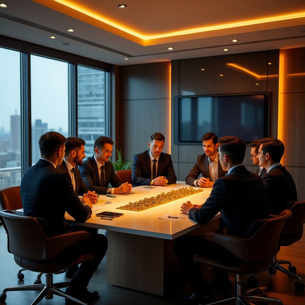 Equipo de Inversiones en Oro Argentina en oficina central