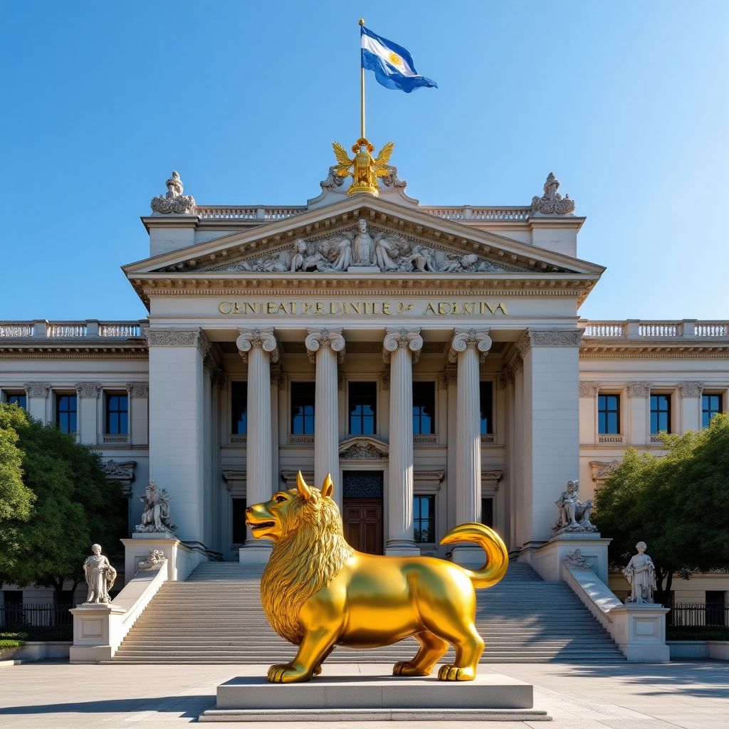 Banco Central de Argentina aumentando sus reservas de oro