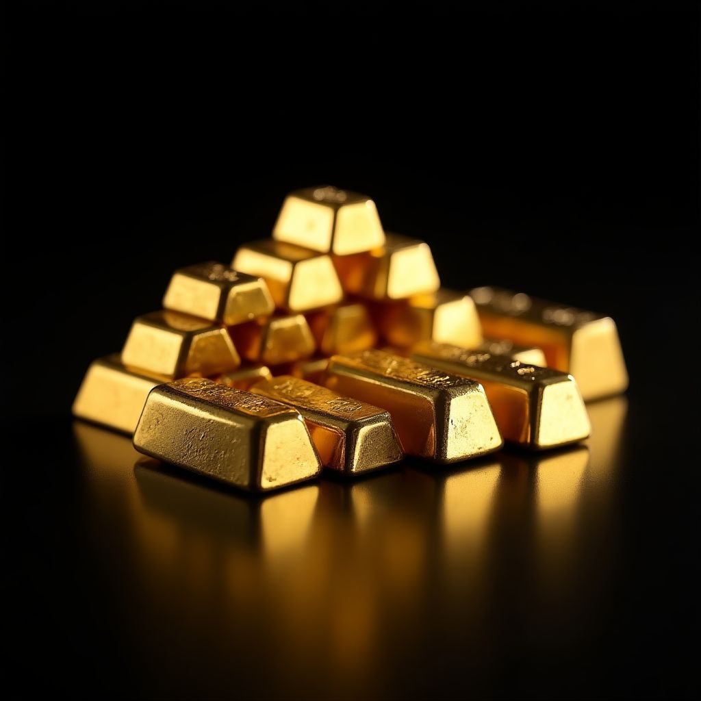Lingotes de oro puro para inversión